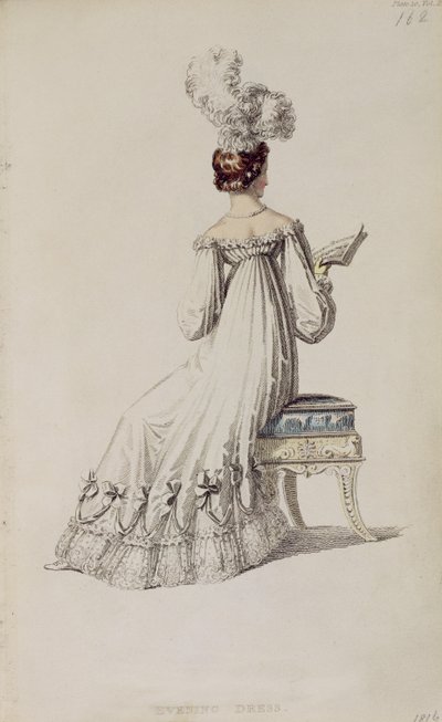 Abito da sera, tavola di moda da Ackermann