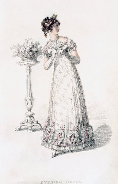 Abito da sera, tavola di moda da Ackermann