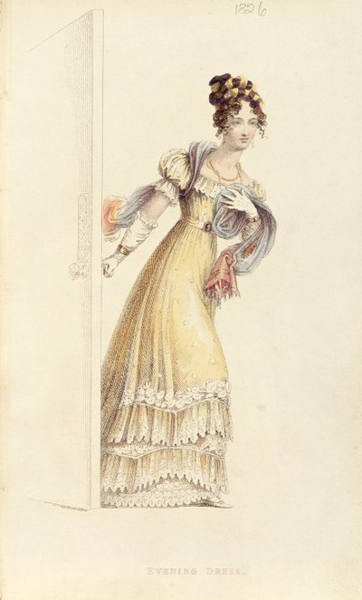 Abito da sera, tavola di moda da Ackermann