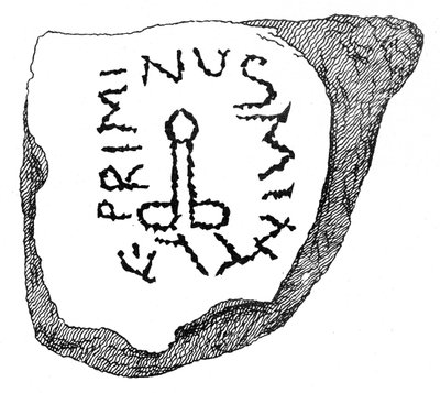 Ex-Voto a Priapo dal forte romano di Burgodunum da English School