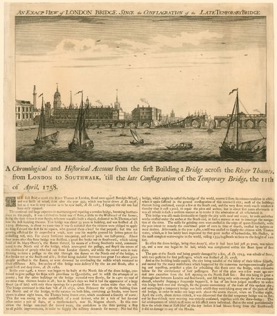 Vista esatta del ponte di Londra dopo l