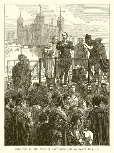 Esecuzione del duca di Northumberland a Tower Hill, 1553 da English School