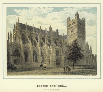 Cattedrale di Exeter, vista nord-est da English School
