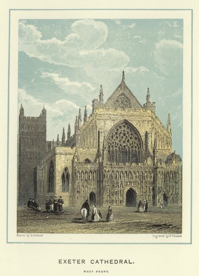 Cattedrale di Exeter, facciata ovest da English School