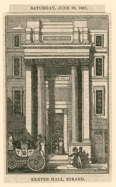 Exeter Hall, Strand, Londra da English School