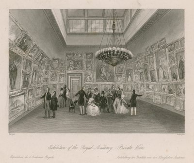 Esposizione della Royal Academy - vista privata da English School