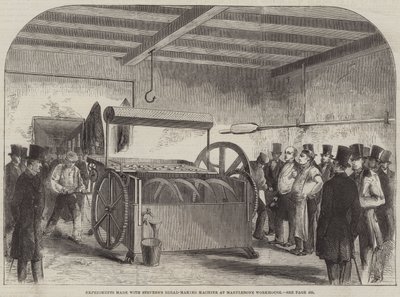 Esperimenti con la Macchina per Fare il Pane di Stevens al Workhouse di Marylebone da English School