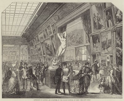 Esposizione di pittura e scultura nel Palais National a Parigi da English School