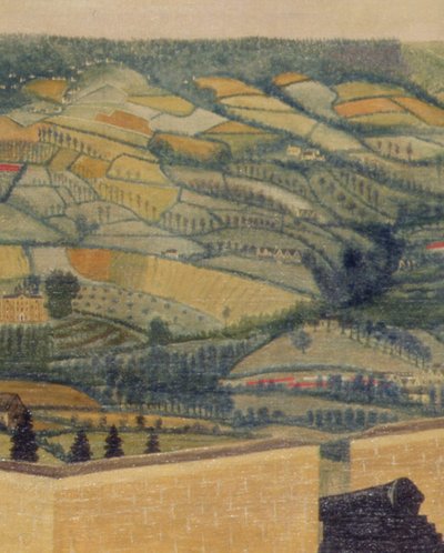 Paesaggio esteso visto da Rodborough Fort, c.1764 (dettaglio) da English School