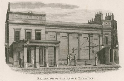 Esterno del Regency Theatre, Tottenham Street, Tottenham Court Road, Londra da English School