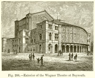 Esterno del Teatro Wagner a Bayreuth da English School