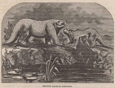 Animali estinti restaurati e esposti al Crystal Palace da English School