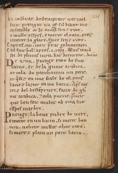 Estratti dalla Historia Anglorum di Enrico di Huntingdon, Cotton MS Titus D XXIV, f.131r (pergamena) da English School