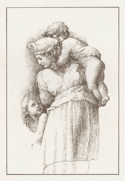 Facsimile di uno Studio di Raffaello (incisione) da English School