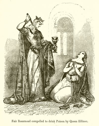Bella Rosamond Costretta a Bere Veleno dalla Regina Ellinor da English School