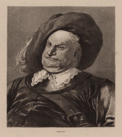 Falstaff" (incisione) da English School