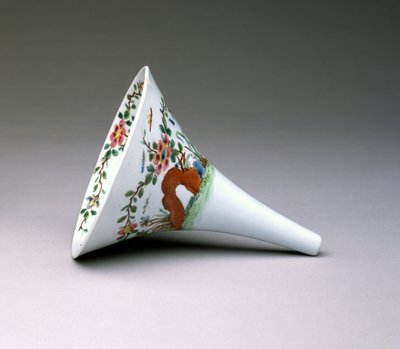 Imbuto per Vino Famiglia Rosa, Porcellana di Worcester, 1753-55 da English School