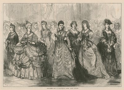 Ballo in maschera a Marlborough House - Costumi da signore da English School