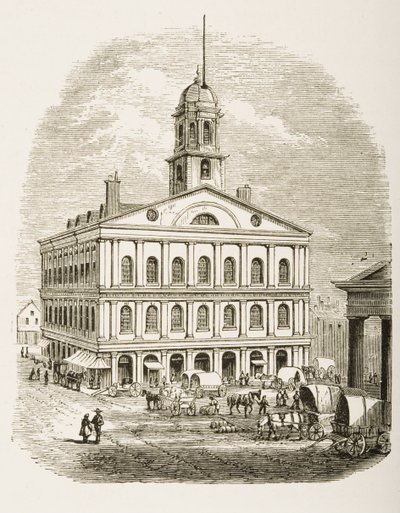 Faneuil Hall, Boston, c.1870, da 