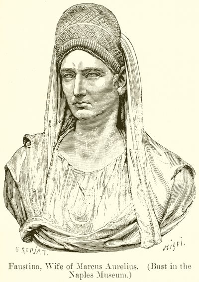 Faustina, moglie di Marco Aurelio (Busto nel Museo di Napoli) da English School