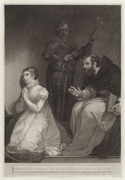 Feckenham per ordine della regina visita Lady Jane Gray nella torre da English School