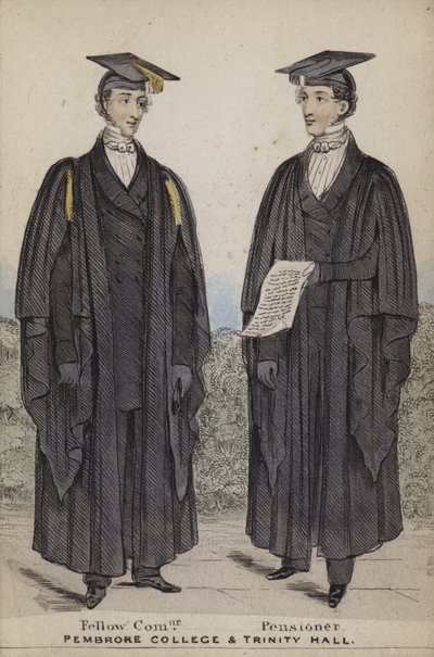 Fellow Commoner, Pensionato, Pembroke College e Trinity Hall da English School