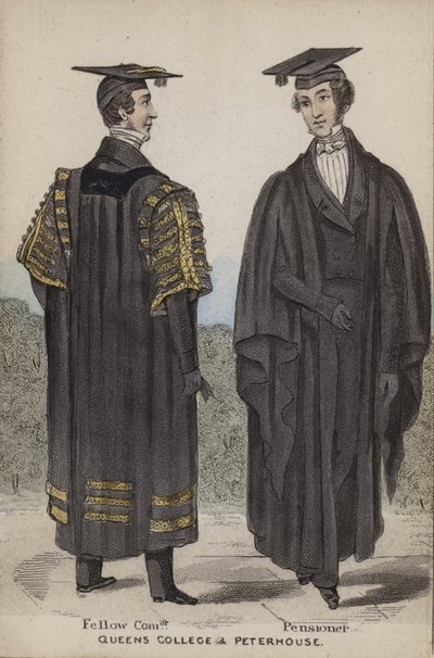 Fellow Commoner, Pensionato, Queens College e Peterhouse da English School