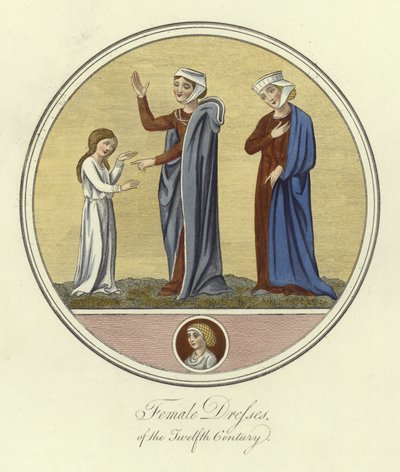 Abiti femminili del XII secolo da English School