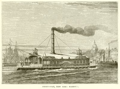 Traghetto, porto di New York da English School