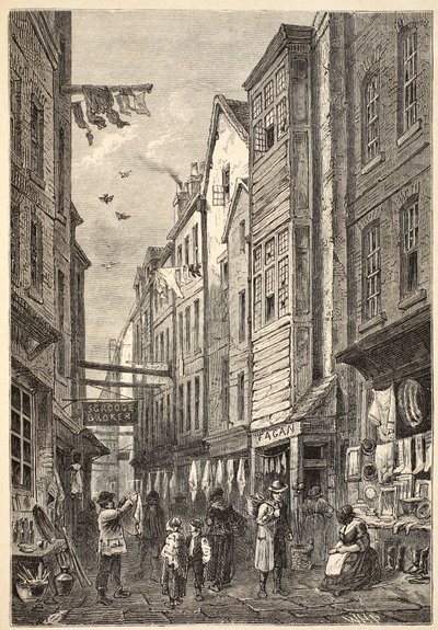 Field Lane circa 1840 da English School