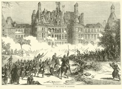 Combattimento al Castello di Chambord, dicembre 1870 da English School