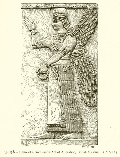 Figura di una dea in atto di adorazione, British Museum da English School