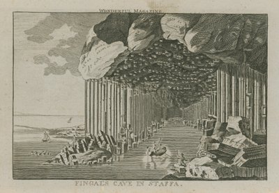 La grotta di Fingal a Staffa da English School