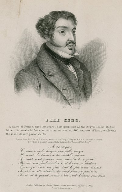 Re del Fuoco; Monsieur Chabert da English School