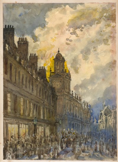 Incendio a Grays Inn Lane, Londra, 20 giugno 1880 da English School