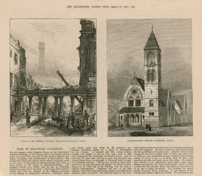 Incendio negli edifici di Beaufort da English School