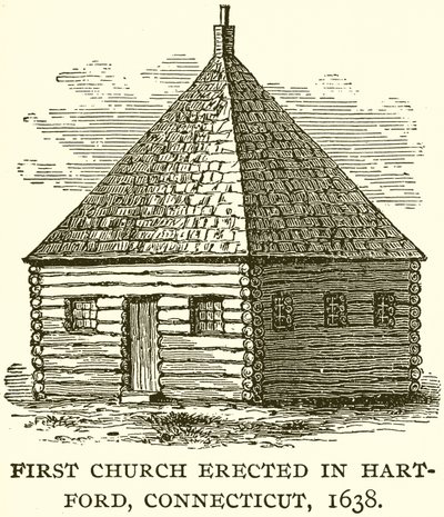 Prima chiesa eretta a Hartford, Connecticut, 1638 da English School
