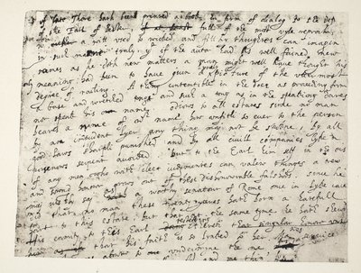 Prima metà della pagina della difesa del conte di Leicester di Sir Philip Sidney da English School