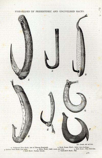 Ami da pesca di razze preistoriche e incivili, da 
