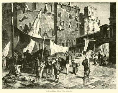 Mercato del pesce vicino al Rialto da English School