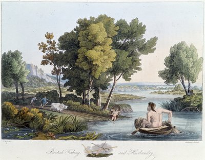 Pesca e aratura in Inghilterra - in "Celti e Goti, costumi degli abitanti delle Isole Britanniche del primo VI secolo e delle nazioni gotiche della costa occidentale del Baltico", di S.R. Meyrick e Ch. Smith da English School