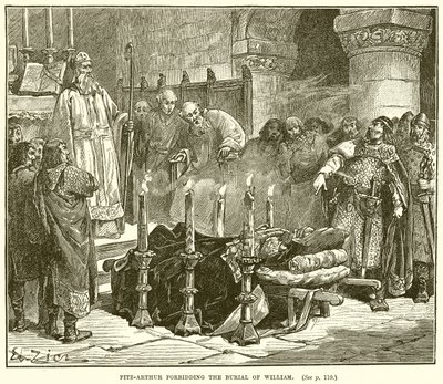 Fitz-Arthur che proibisce la sepoltura di William da English School