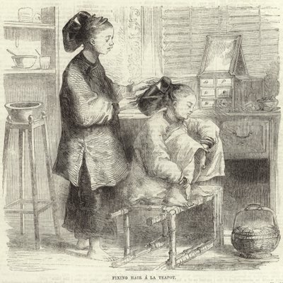 Acconciatura alla teiera da English School