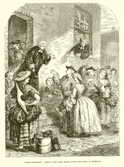 Matrimoni nella prigione di Fleet durante il regno di Giorgio II da English School