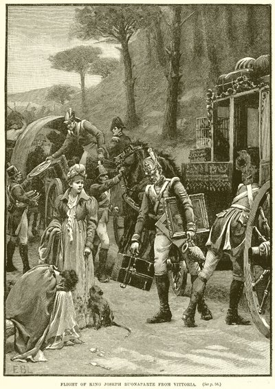 Fuga di Re Giuseppe Bonaparte da Vittoria da English School
