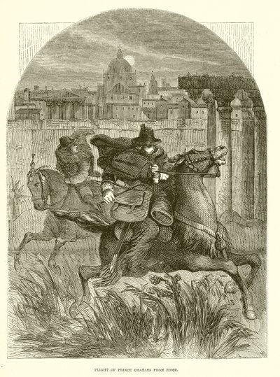 Fuga del principe Carlo da Roma da English School