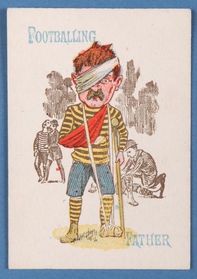 Padre Calciatore, carta da un gioco Happy Families, c.1890-1900 da English School