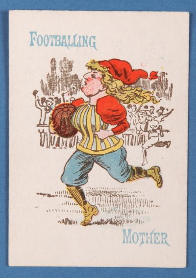 Madre Calciatrice, carta da un gioco Happy Families, c.1890-1900 da English School