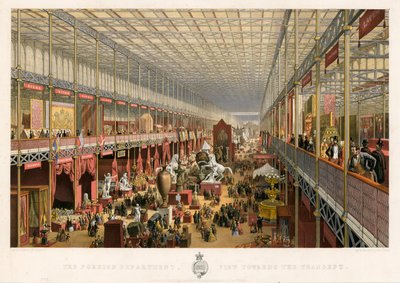 Dipartimento Straniero, Vista verso il Transetto, Grande Esposizione, 1851 da English School