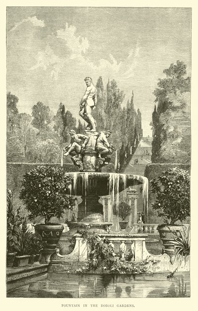 Fontana nei Giardini di Boboli da English School